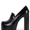 LONG-LAST Jeffrey Campbell Heeled Loafer Black