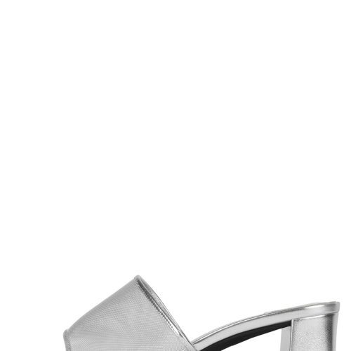 MALININ Jeffrey Campbell Heeled Sandals Silver Mesh