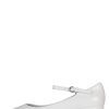 MANNERLY Mary-Jane YYH White Crinkle Patent 6