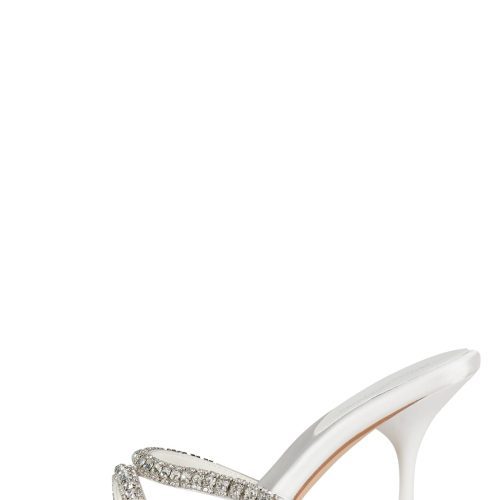 MARQUISE Jeffrey Campbell Heeled Sandal White Satin