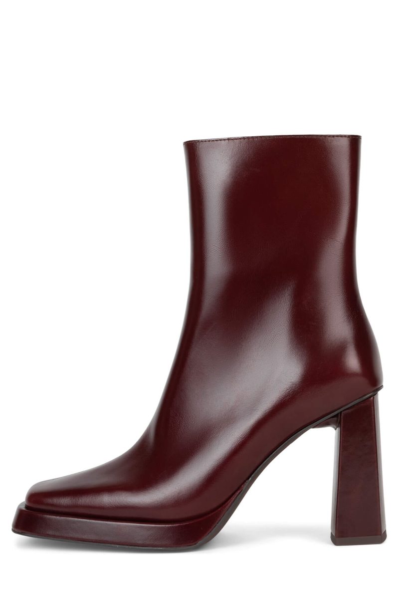 MAXIMAL-L2 Jeffrey Campbell Platform Boots Wine