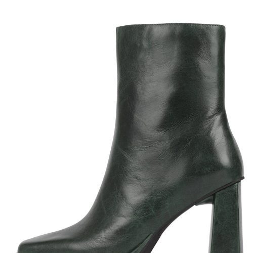 MAXIMAL-LO Jeffrey Campbell Heeled Booties Dark Green