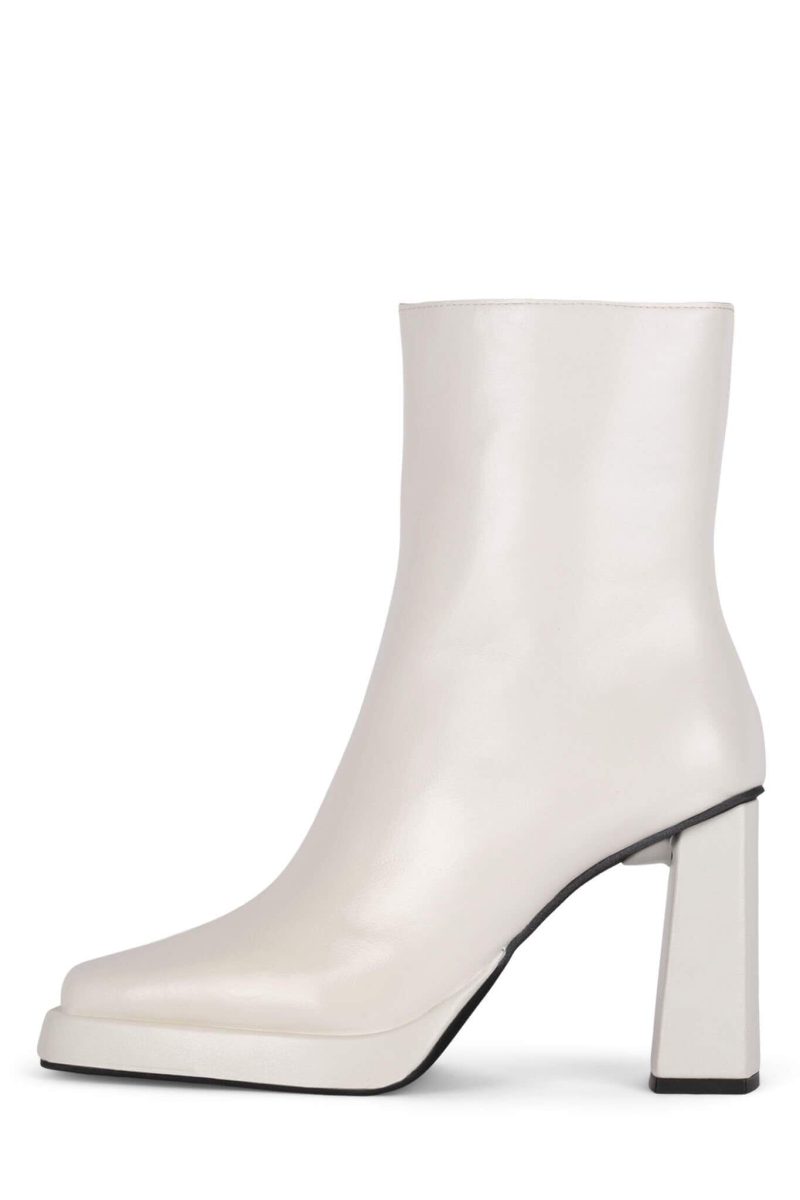 MAXIMAL-LO Jeffrey Campbell Heeled Booties Ivory