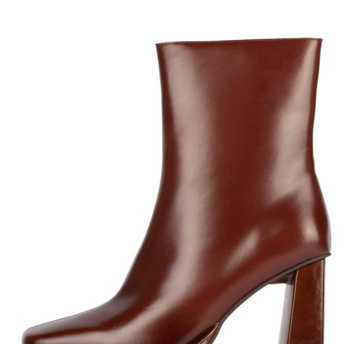 MAXIMAL-LO Jeffrey Campbell Heeled Booties Tan 