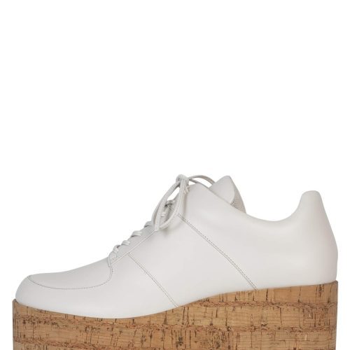 MERRILL Jeffrey Campbell Platform Wedge Oxfords Ivory 