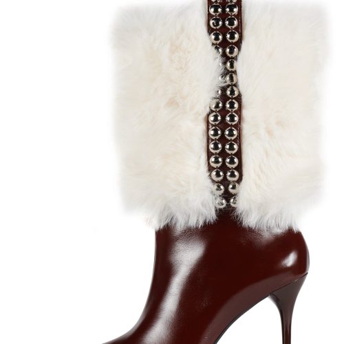 MIRI-F Jeffrey Campbell Stiletto Boot Cream Brown Combo