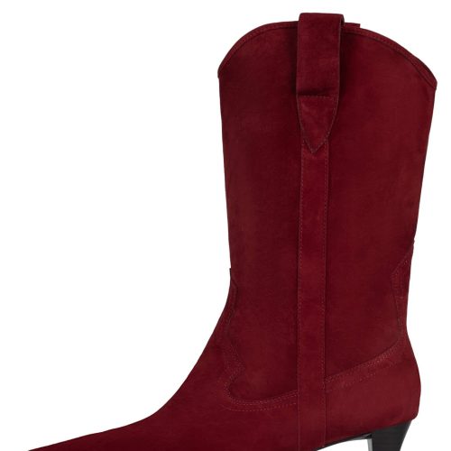 MULHALL DV Wine Suede 6