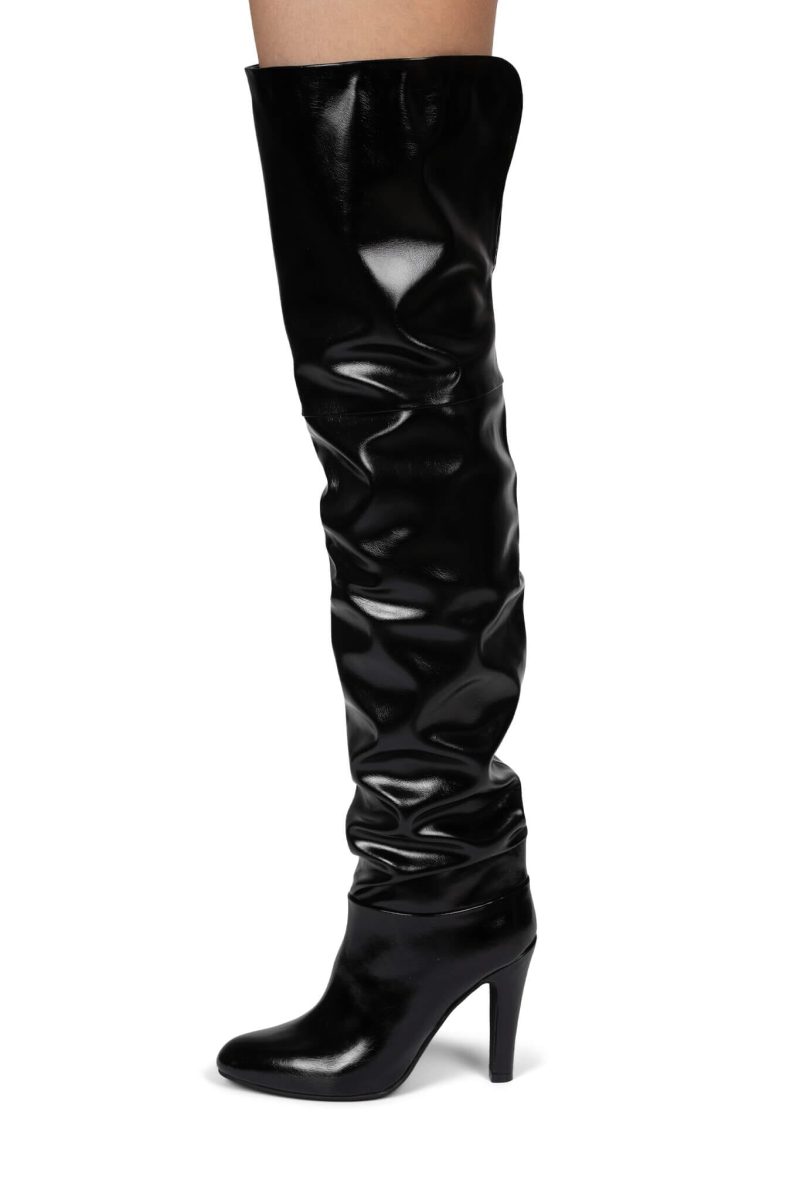 OVERLOOK Jeffrey Campbell Slouch Boots Black