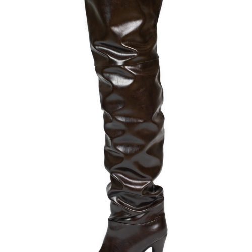 OVERLOOK Jeffrey Campbell Slouch Boots Brown