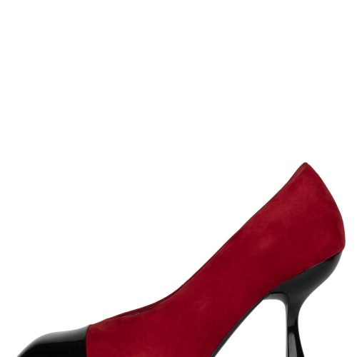 PRECISE-CP DV Red Suede Black Patent 6