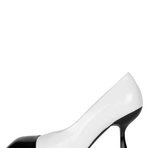 PRECISE-CP DV White Patent Black Patent 6 