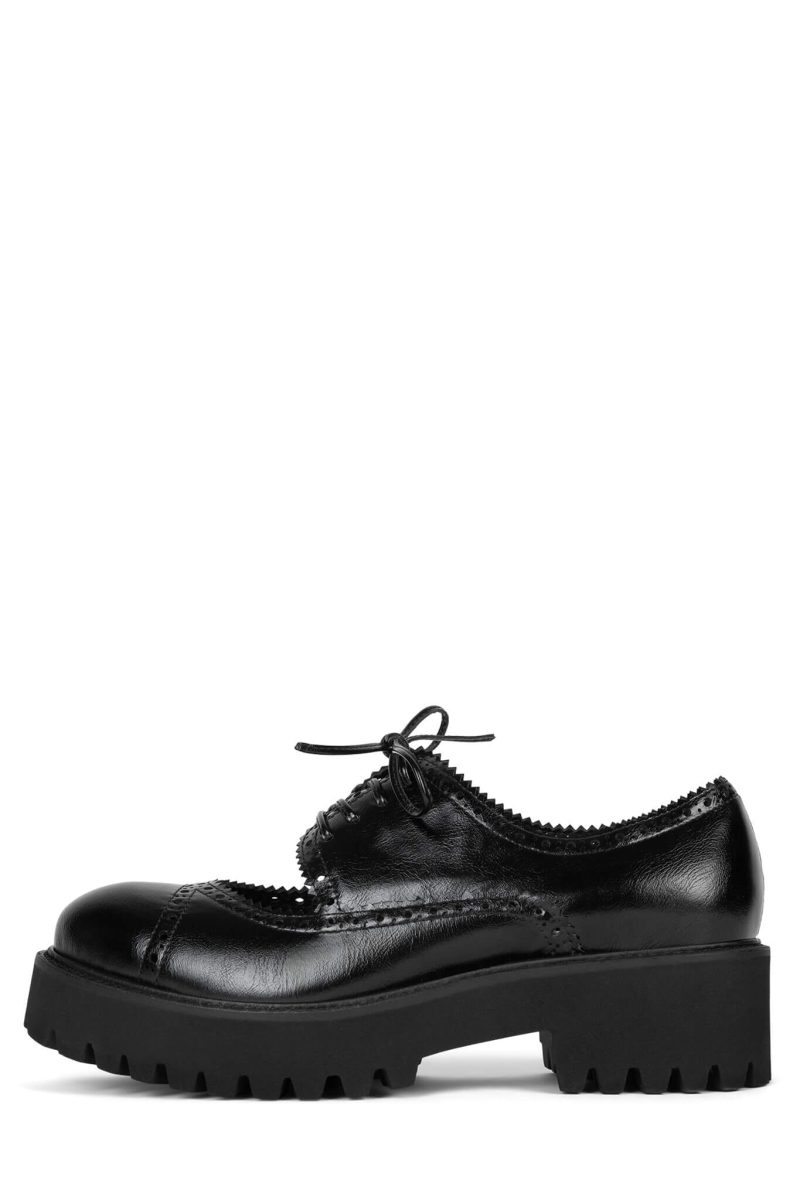 REALISTIC Jeffrey Campbell Platform Oxford Black