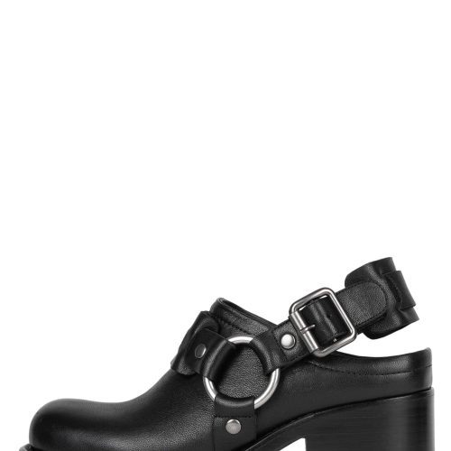 REFLECTED Jeffrey Campbell Clogs Black Silver