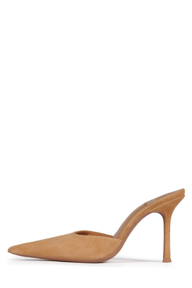 ROBYN Heeled Mule YYH Camel Suede 6