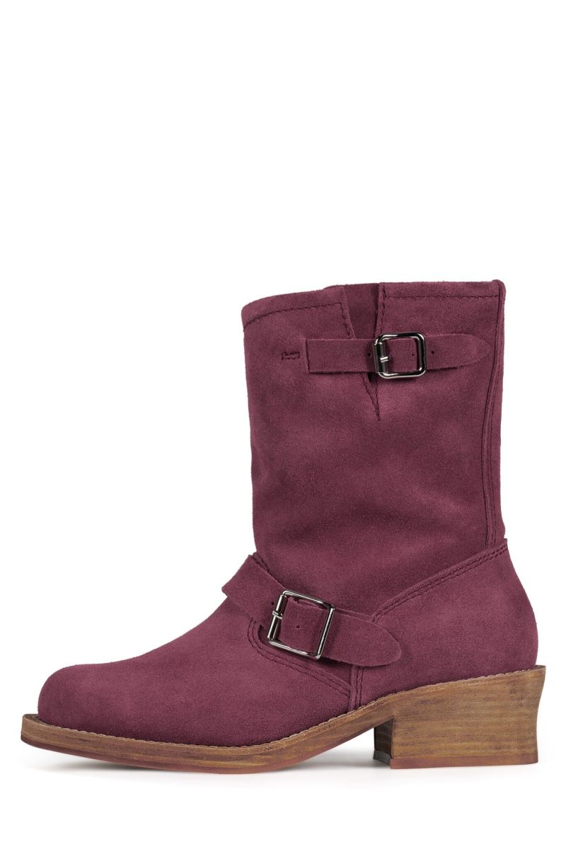 STANDOFF Ankle boot YYH Dusty Berry Natural Stack 6