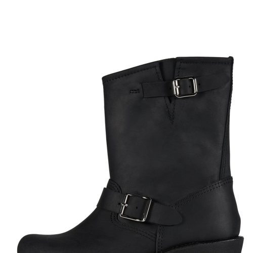 STANDOFF Jeffrey Campbell Moto Boot Black Crazy Horse