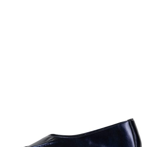 STORIED Flat ST Navy Metallic 6