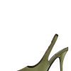 SURPASS Jeffrey Campbell Slingback Pumps Olive Satin