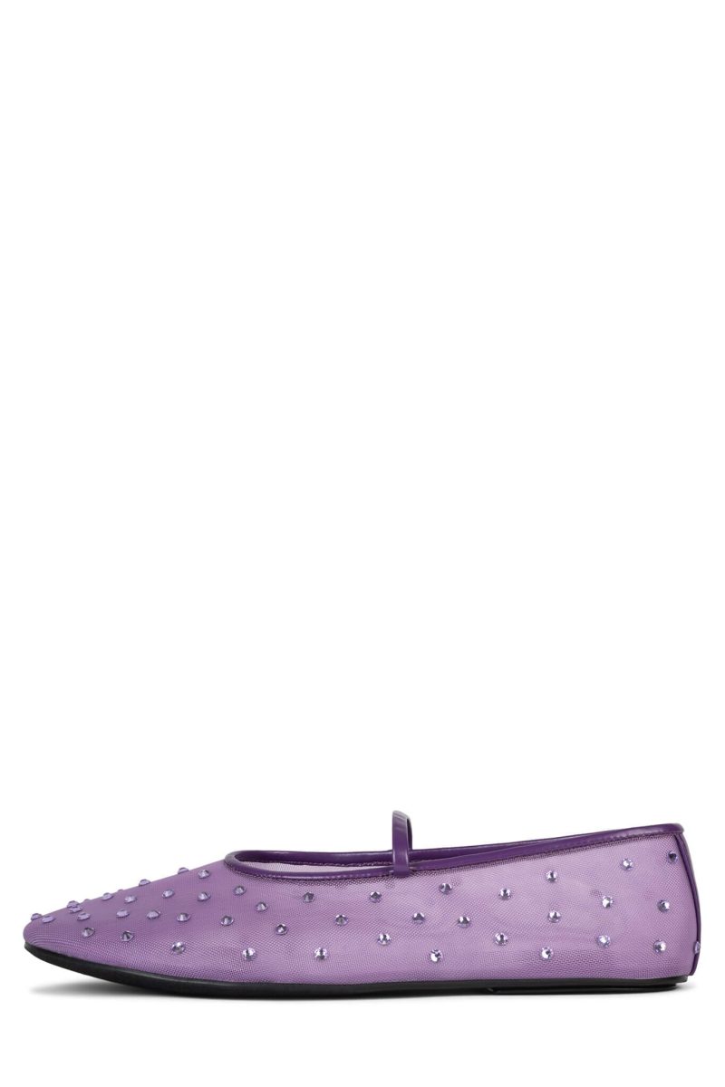 Jeffrey Campbell Mary Janes Ballet Flats Lavender Combo