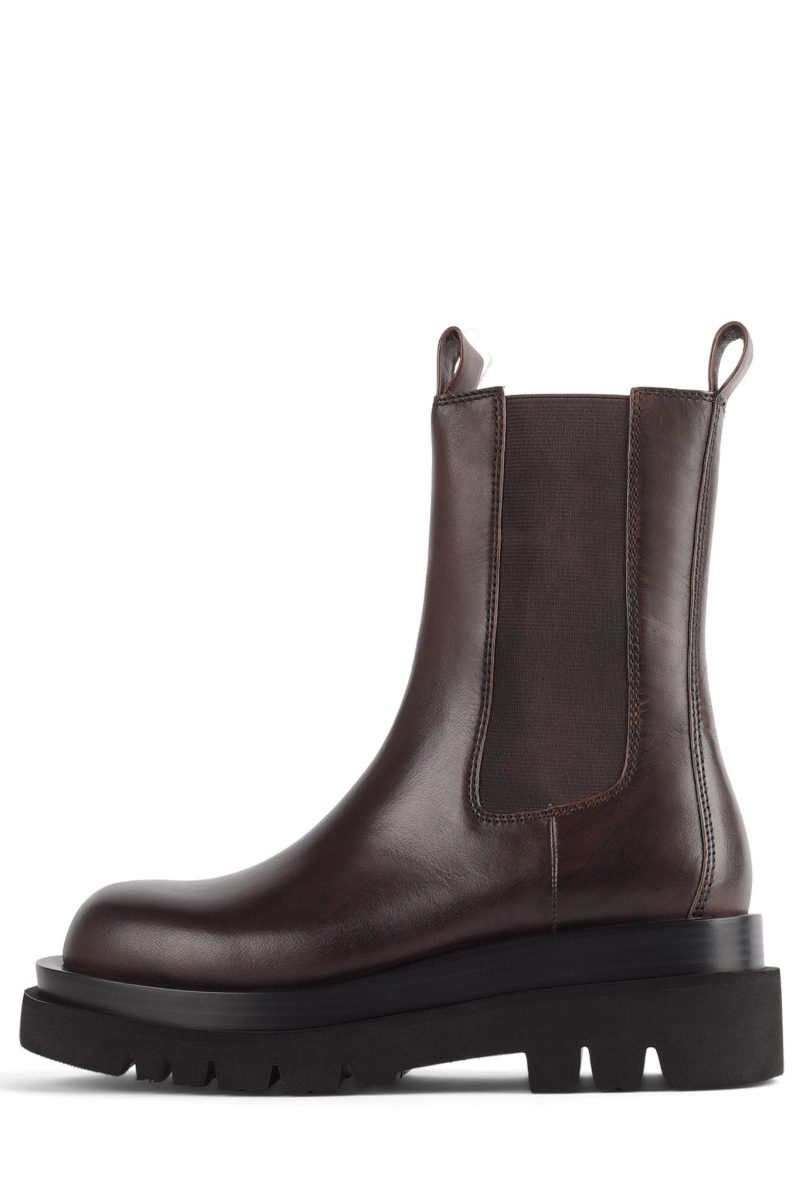 TANKED Platform Boot Jeffrey Campbell Dark Brown 6