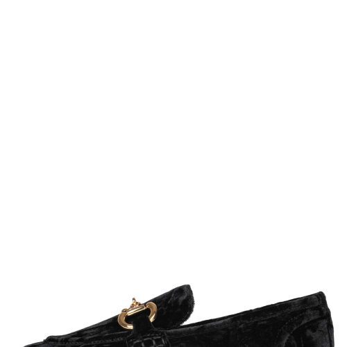 TEXTBOOK Loafer DV Black Crushed Velvet Bronze 6