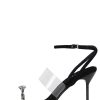 THE-GROOM Stiletto Sandal Black Suede Silver