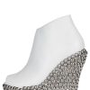 TICK Jeffrey Campbell Platform Booties White