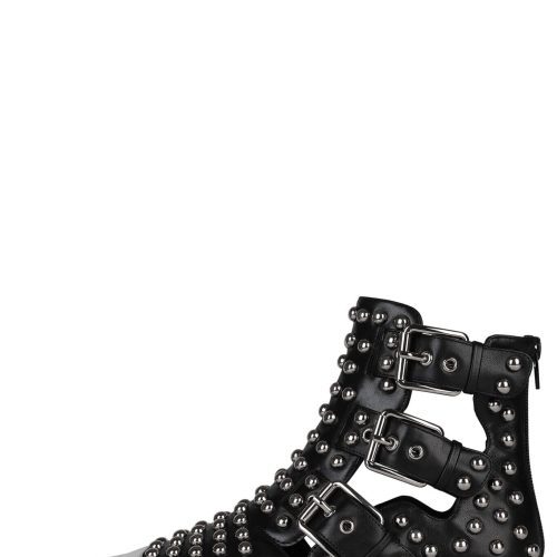 TRESPASS Jeffrey Campbell Bootie Black Silver