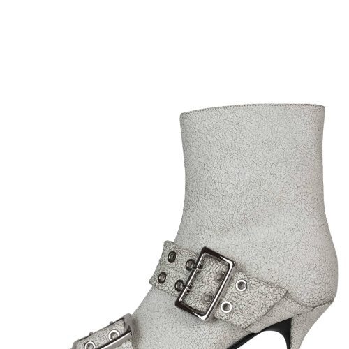 UP-2-DATE Jeffrey Campbell Heeled Boots White Crackle