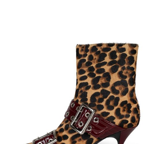 UP2DATE-F DV Beige Cheetah Wine Patent Combo 6