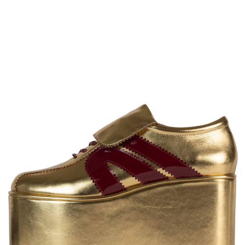 UPSCALE YYH Gold Metallic Red Patent 6