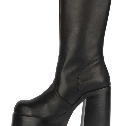 VENOMOUS Jeffrey Campbell Knee-High Boot Black