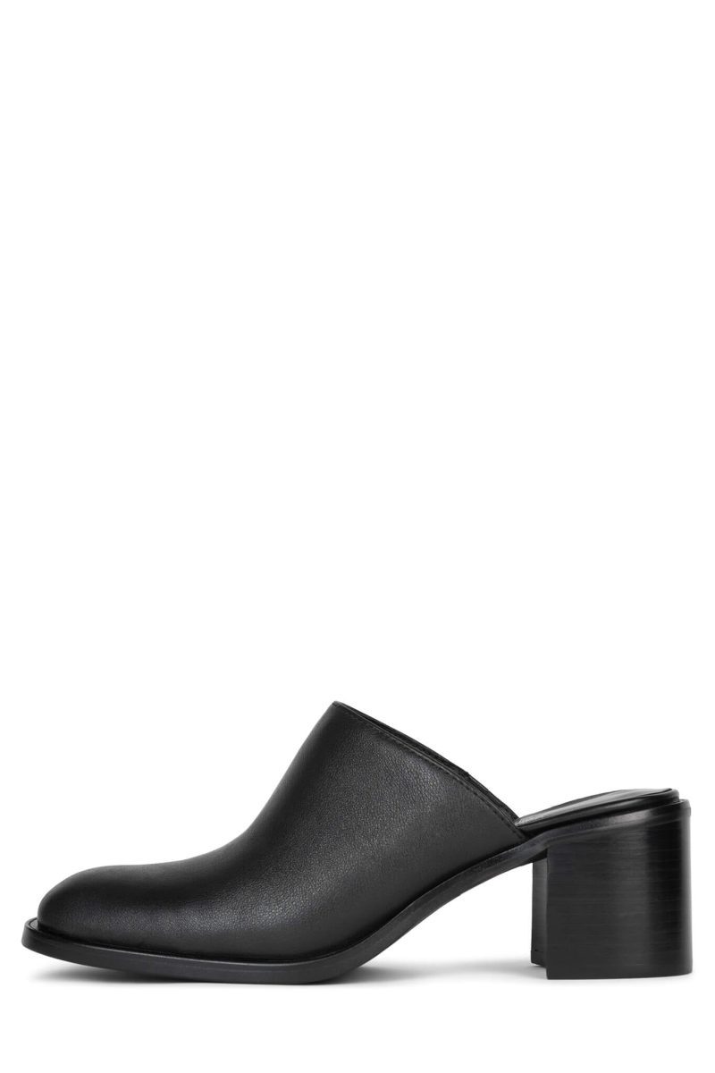 WALKIN Jeffrey Campbell Heeled Mules Black