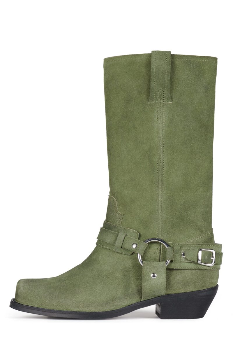 WAYLON HN Green Oiled Suede 6