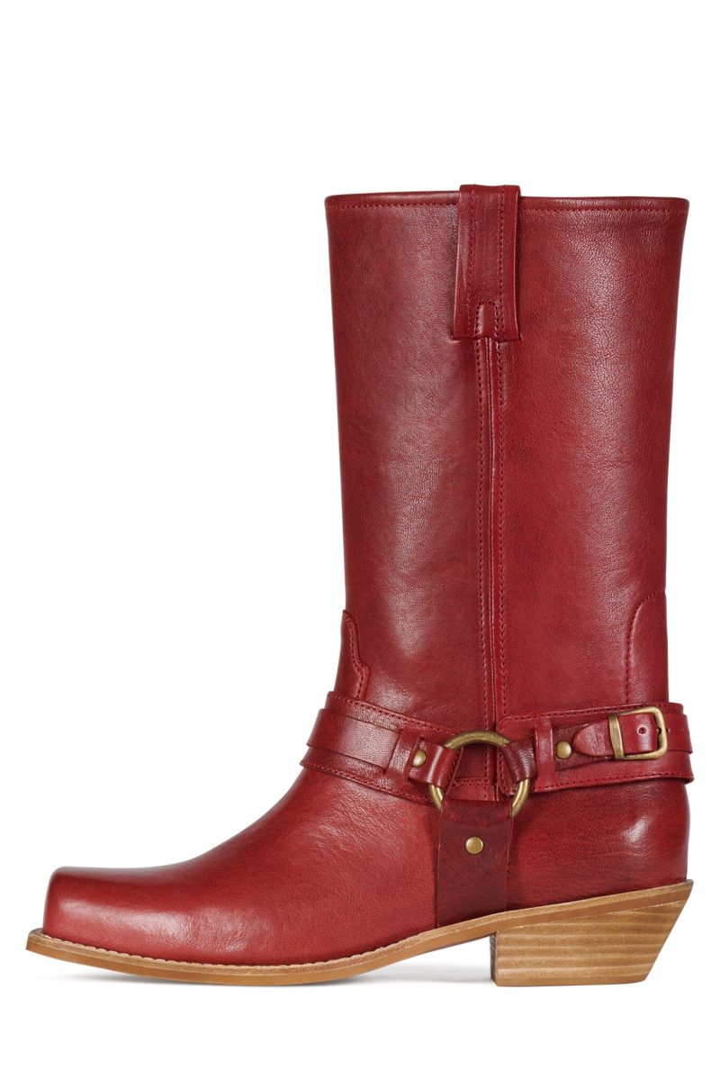 WAYLON HN Red Oiled Leather 6