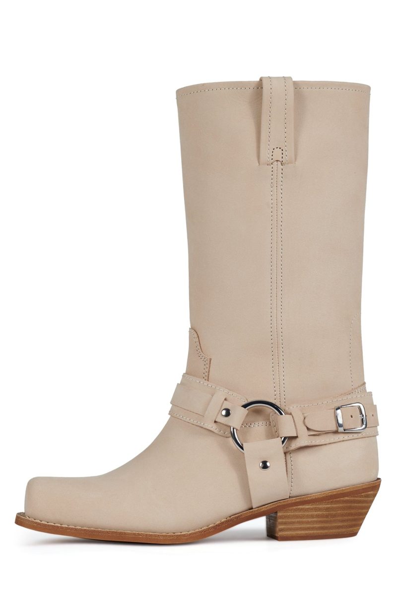 WAYLON Knee-High Boot HN Ivory Nubuck 6