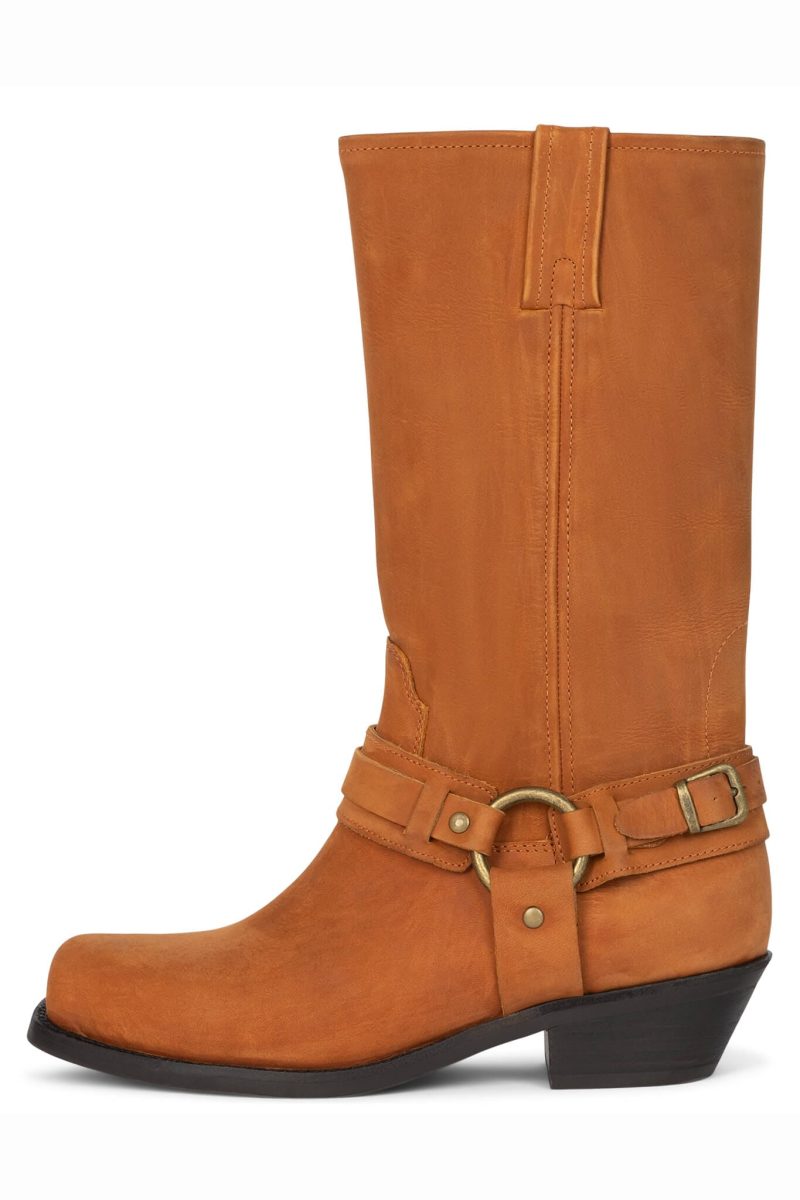 WAYLON Knee-High Boot HN Tan Crazy Horse 6